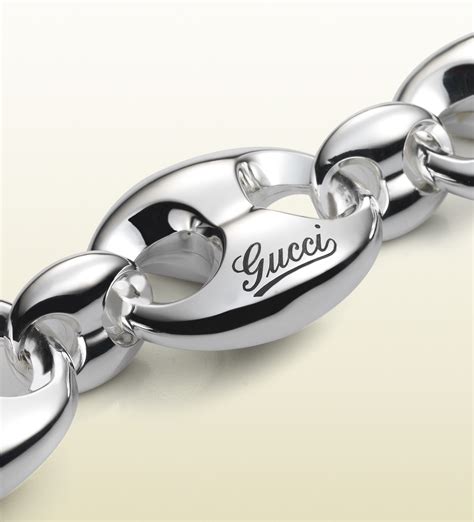 gucci silver marina bracelet